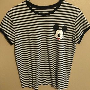 Vintage inspired crop Mickey Mouse t shirt
